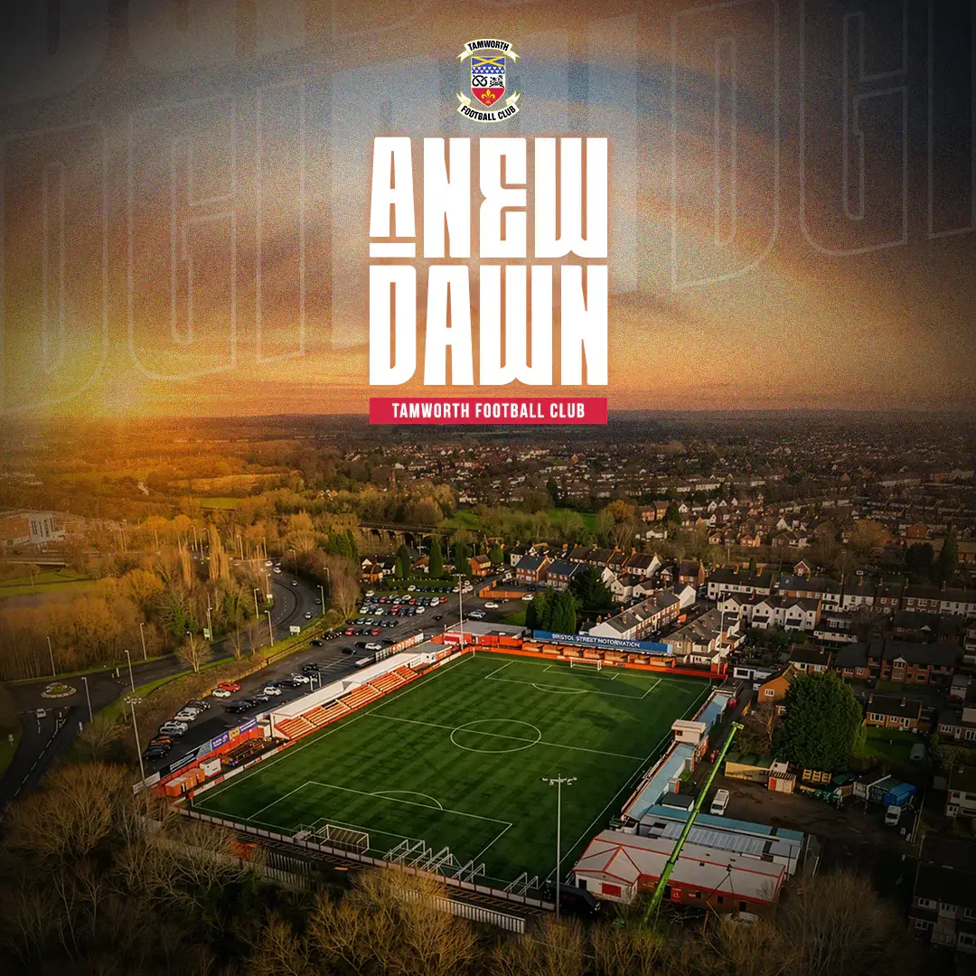 A New Dawn for Tamworth – Tamworth Football Club key visual