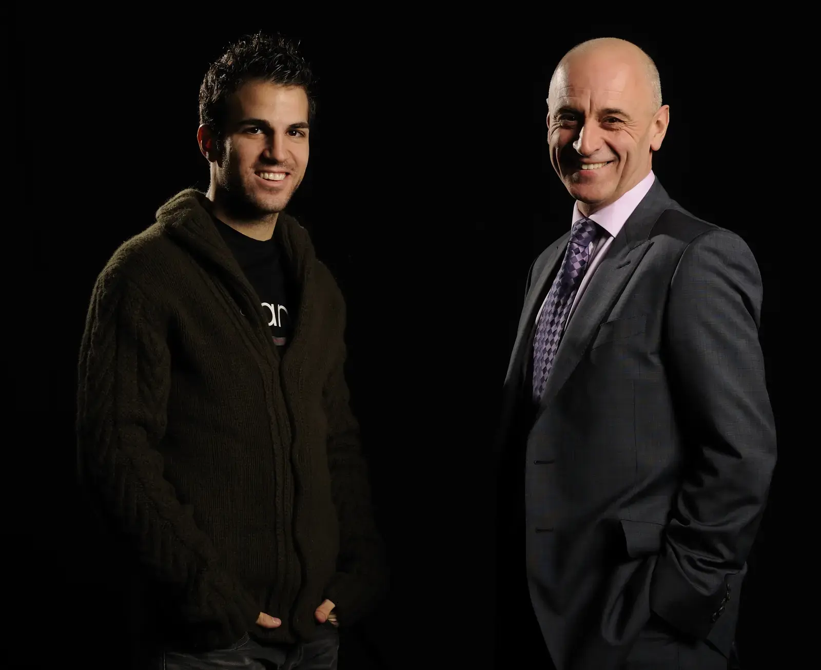 Robert Beasley with Cesc Fàbregas