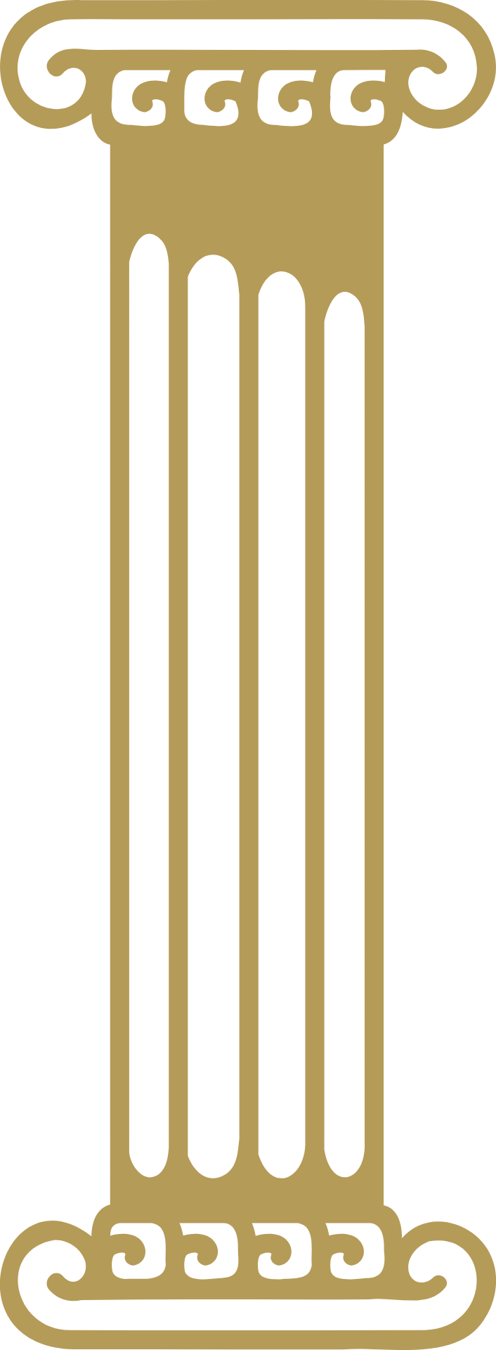 Golden pillar representing Commercial Real Estate